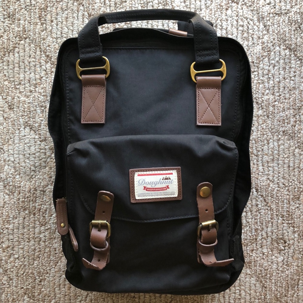 EUC Doughnut Macaroon Black Backpack